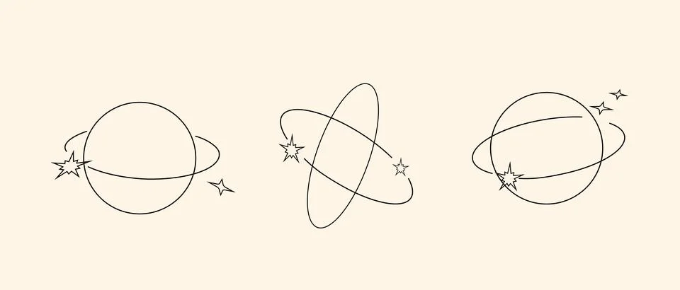 Y2k retro elements set, 90s or 2000s elements of stars, shapes in minimalistic Illustrazione stock