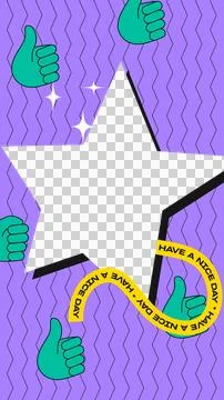 Y2K Stories Frame Stock Illustration