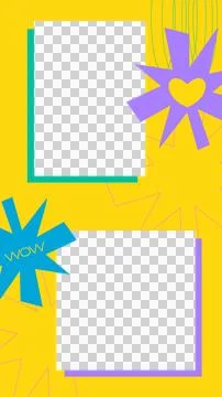 Y2K Stories Frame Stock Illustration