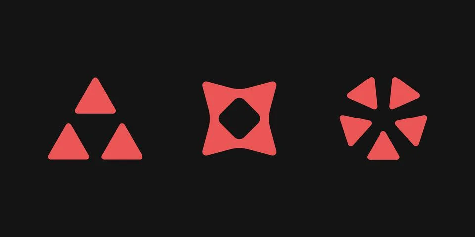 Y2K style triangle elements. 스톡 일러스트