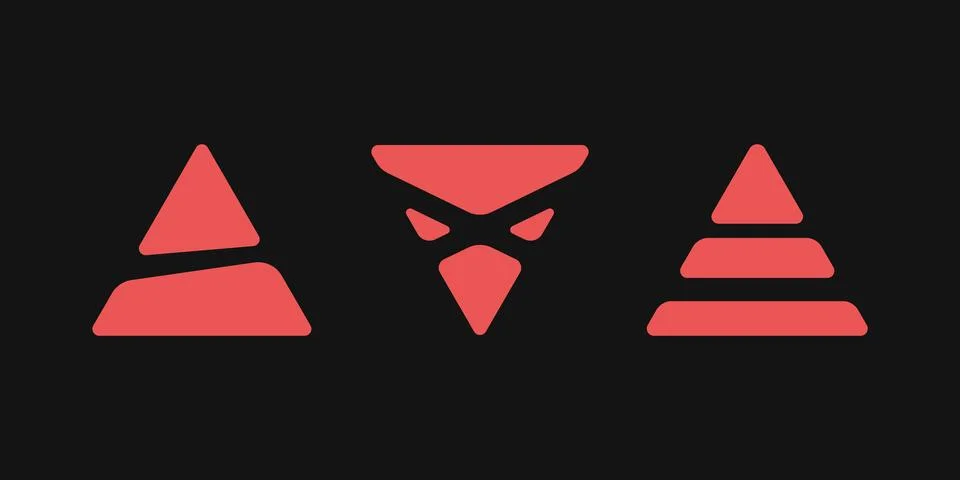 Y2K style triangle elements. Stock Illustration