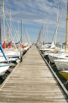 Yacht boat harbor Stock Photos