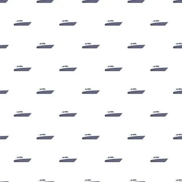 Yacht boat motorboat pattern repeating seamless background Illustrazione stock