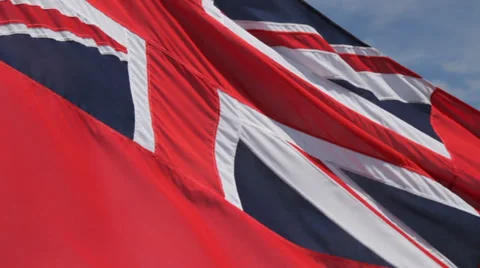 Yacht Flag Blowing In Wind Vídeo Stock 39197192
