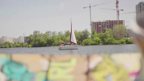 Yacht Video stock 132709257