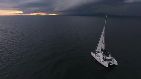 Yacht  Stock Footage 145826987