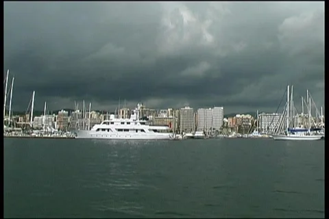 Yacht harbor Stock Footage 368411