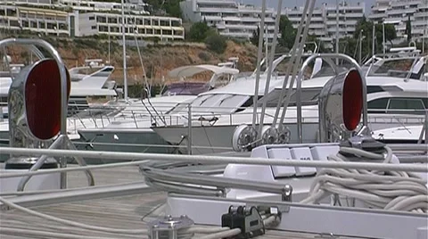  Yacht harbor - pal Stock Footage 8832004