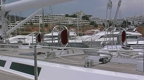  Yacht harbor - pal Stock Footage 8832018