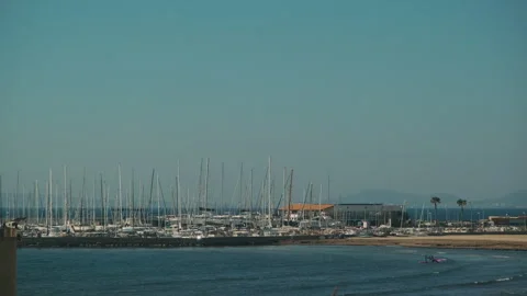 Yacht harbour Stock Footage 287589117