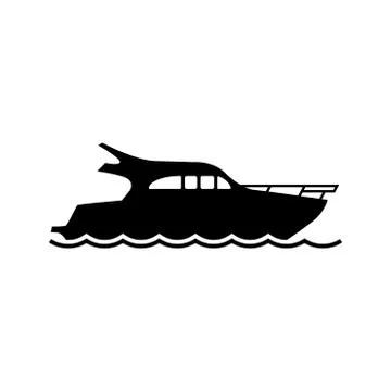 Yacht icon vector Stock Illustration