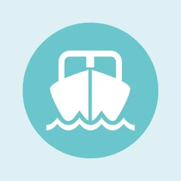 Yacht icon vector Stock Illustration