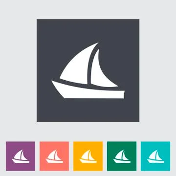 Yacht. Stock Illustration