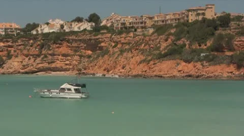 Yacht in the Mediterranean Stock Footage 9272602