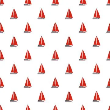 Yacht modern pattern seamless Stock Illustration