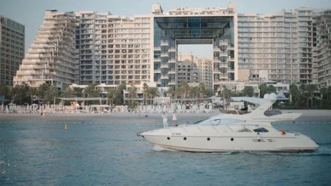 Yacht passing by Stock Footage 315142217