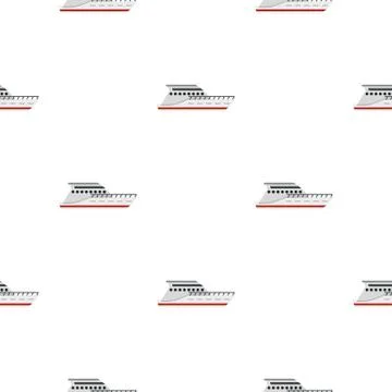 Yacht pattern flat イラスト素材