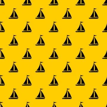Yacht pattern vector Stock Illustration