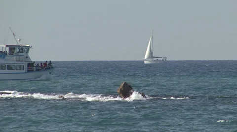 Yacht Reefs Stock Footage 34949830