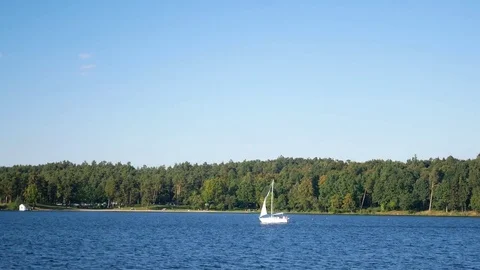 Yacht  sailing Stock Footage 80357008