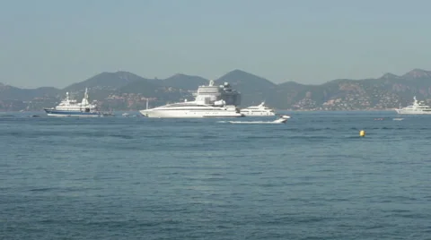 Yacht In The Sea Stock Footage 67430104