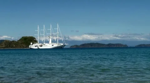 Yacht, seamless loop Video stock 8840902