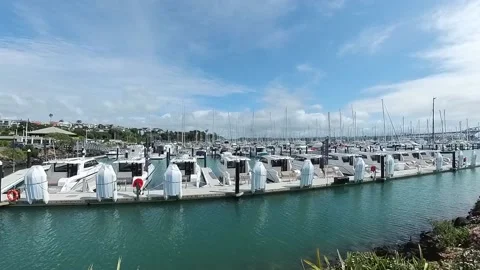Yacht share fleet Stock Footage 220642952