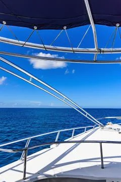 Yacht side view Fotos Stock