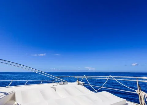 Yacht side view Foto stock