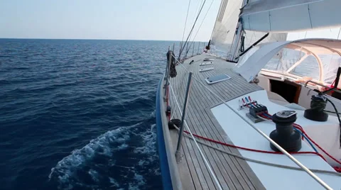 Yacht sideview Stock Footage 30451090