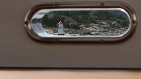 Yacht-View-lighttower Video stock 295121464