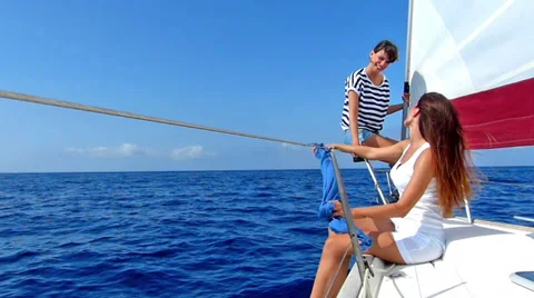 Yacht week! Stock Footage 34584917
