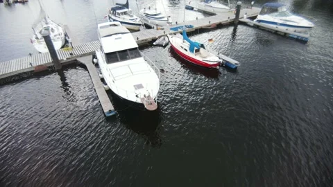 Yachting in marina Stock Footage 159221961