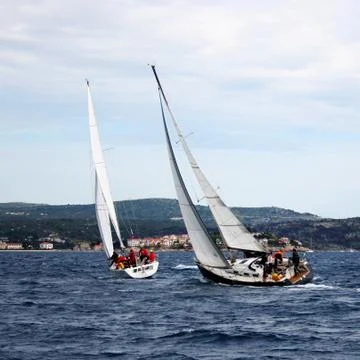Yachting square Stock Photos