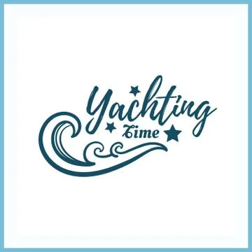Yachting Time Badge Stock-Illustration