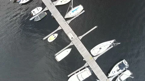 Yachts aerial view Video stock 162653741