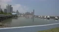 Yachts and boats anchored in Panama Bay near the city's skyscrapers 4k or 4k+ Resolution