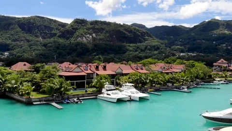 Yachts in the bay. Stock Footage 101976478