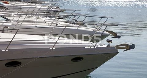 Yachts bow Stock Photos
