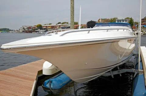 Yacht's bow. Stock Photos