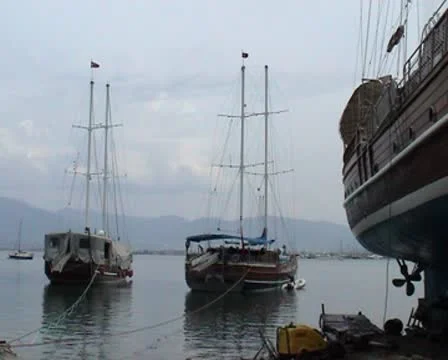 Yachts in docks 3 Stock Footage 8956787