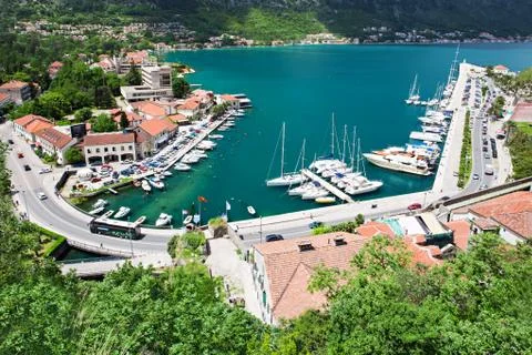 Yachts in the harbor Stock Photos