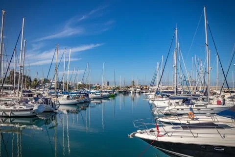 Yachts in the harbor 写真素材
