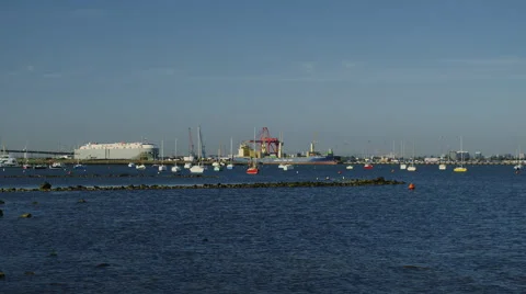 Yachts in the Harbour Video stock 44793477