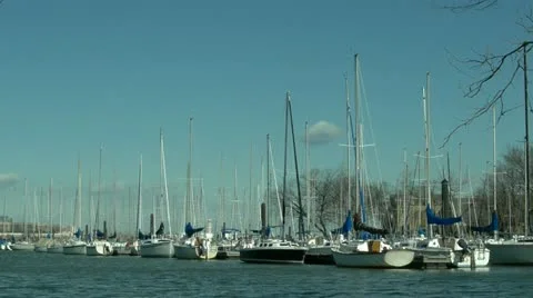 Yachts in marina Stockbeeldmateriaal 21245840