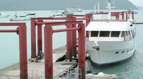 The yachts at the marina Video stock 26322101