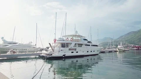 Yachts in marine Stock Footage 194139232