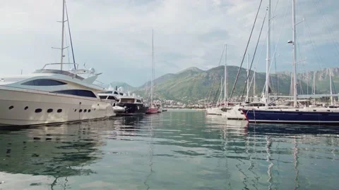 Yachts in marine Stock Footage 194139254