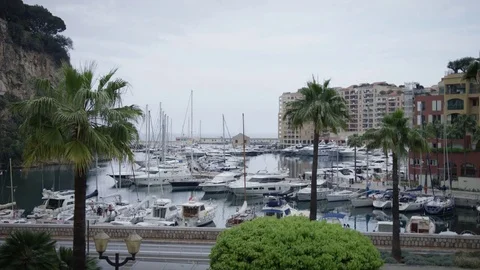 Yachts of Monaco Stock Footage 77029725