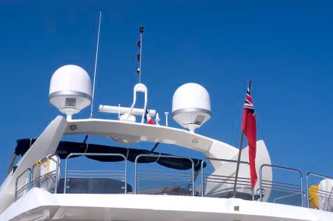 Yachts in monaco harbour Stock Photos